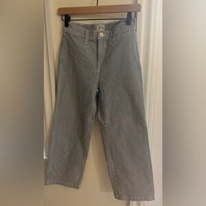 J. Crew Navy and White Striped Pants